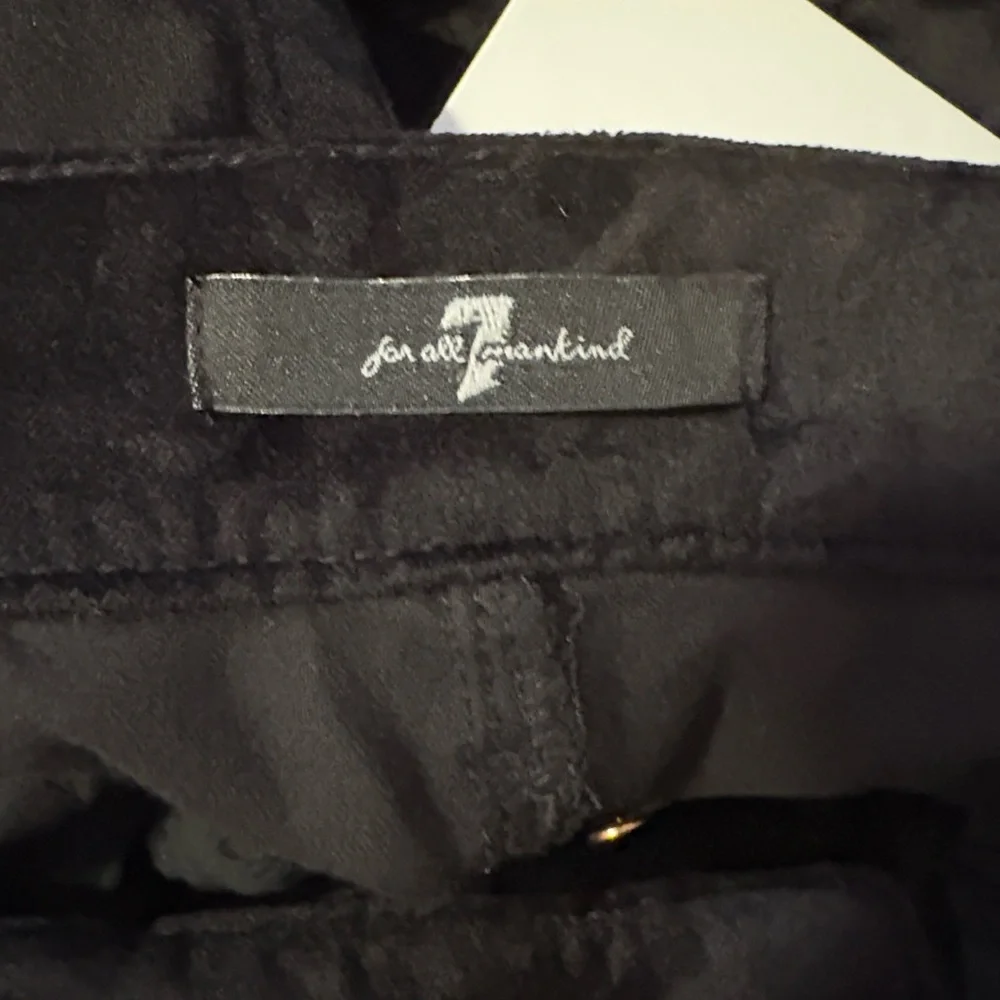 🎉Host Pic🎉 FREE Shipping!! 7 For All Man Kind Black Velvet Super Skinny pants - Picture 7 of 10